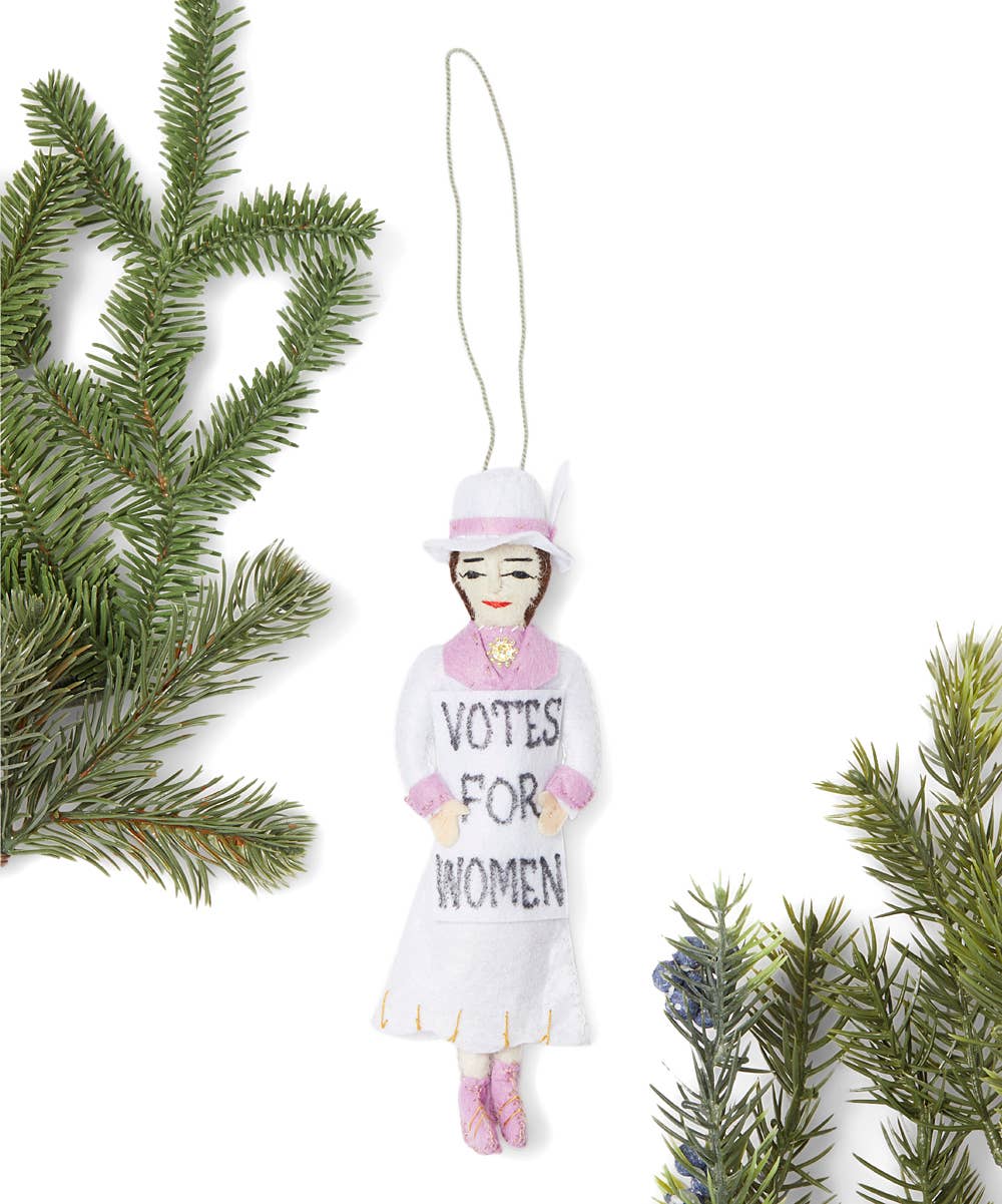Suffragette-White Dress Ornament