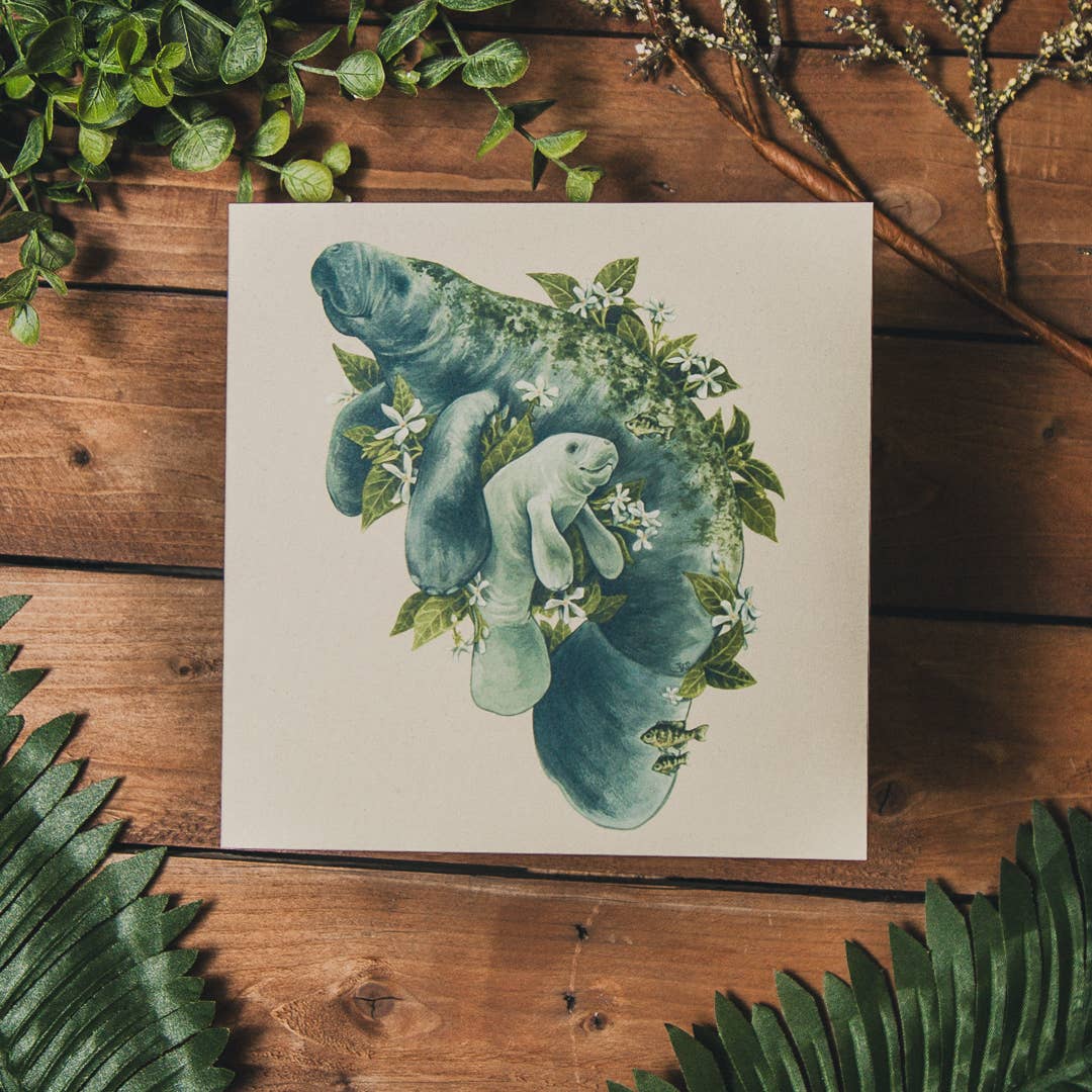 Manatee Song Greeting Card