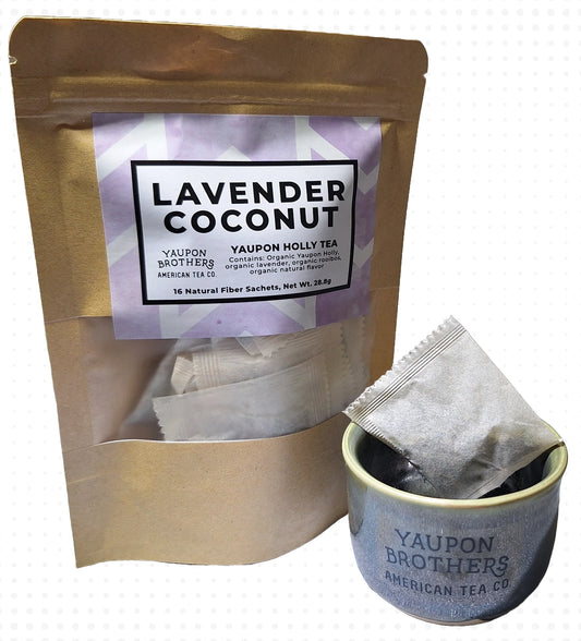Lavender Coconut Yaupon Holly Tea Zip Packet