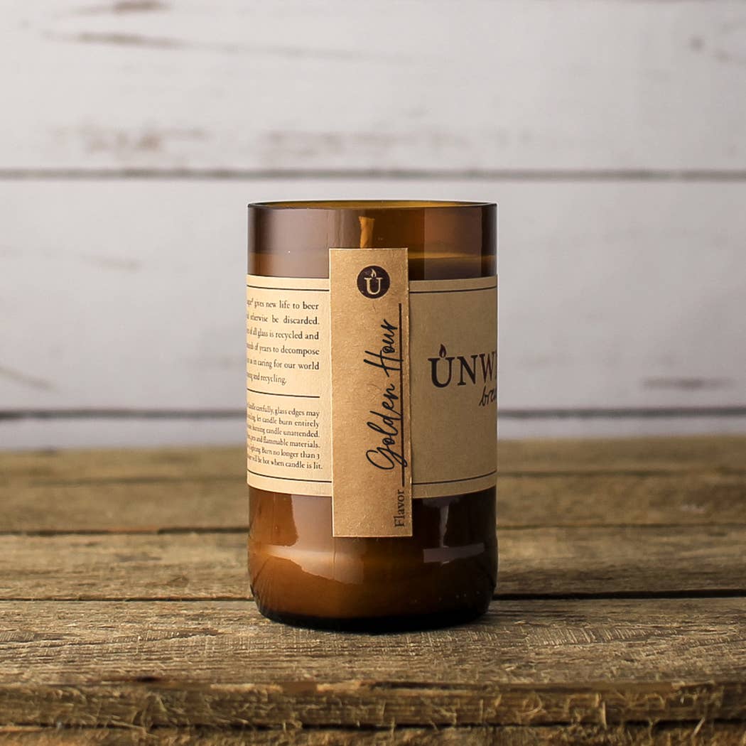 Golden Hour Brew League - Beer Bottle Candle