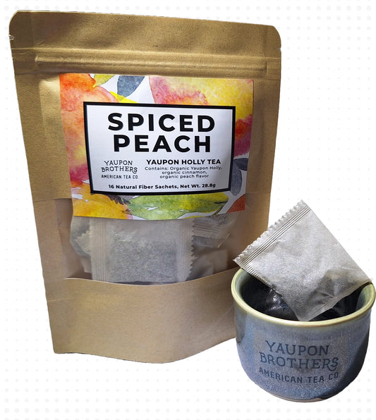 Spiced Peach Yaupon Holly Tea Zip Pack