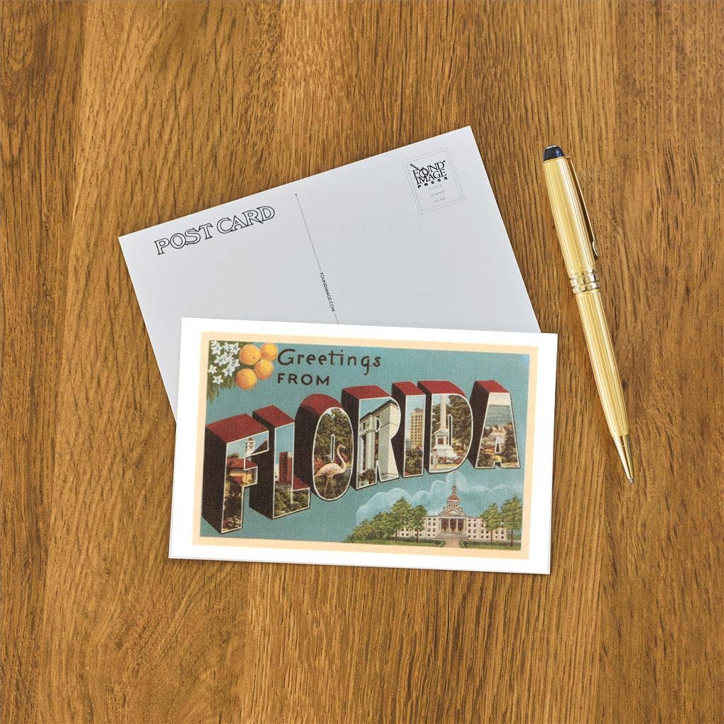 Postcard FL-1206 Greetings from Florida