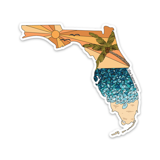 4" Sunny Florida Sticker