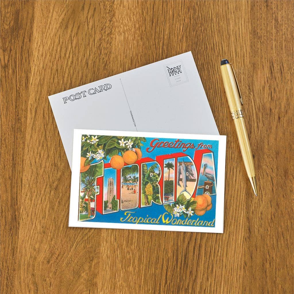 Postcard FL-1211 Greetings from Florida