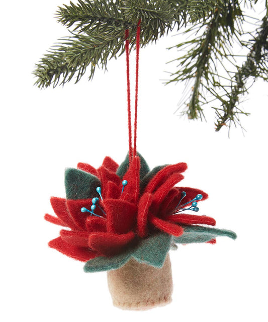 Poinsettia Ornament