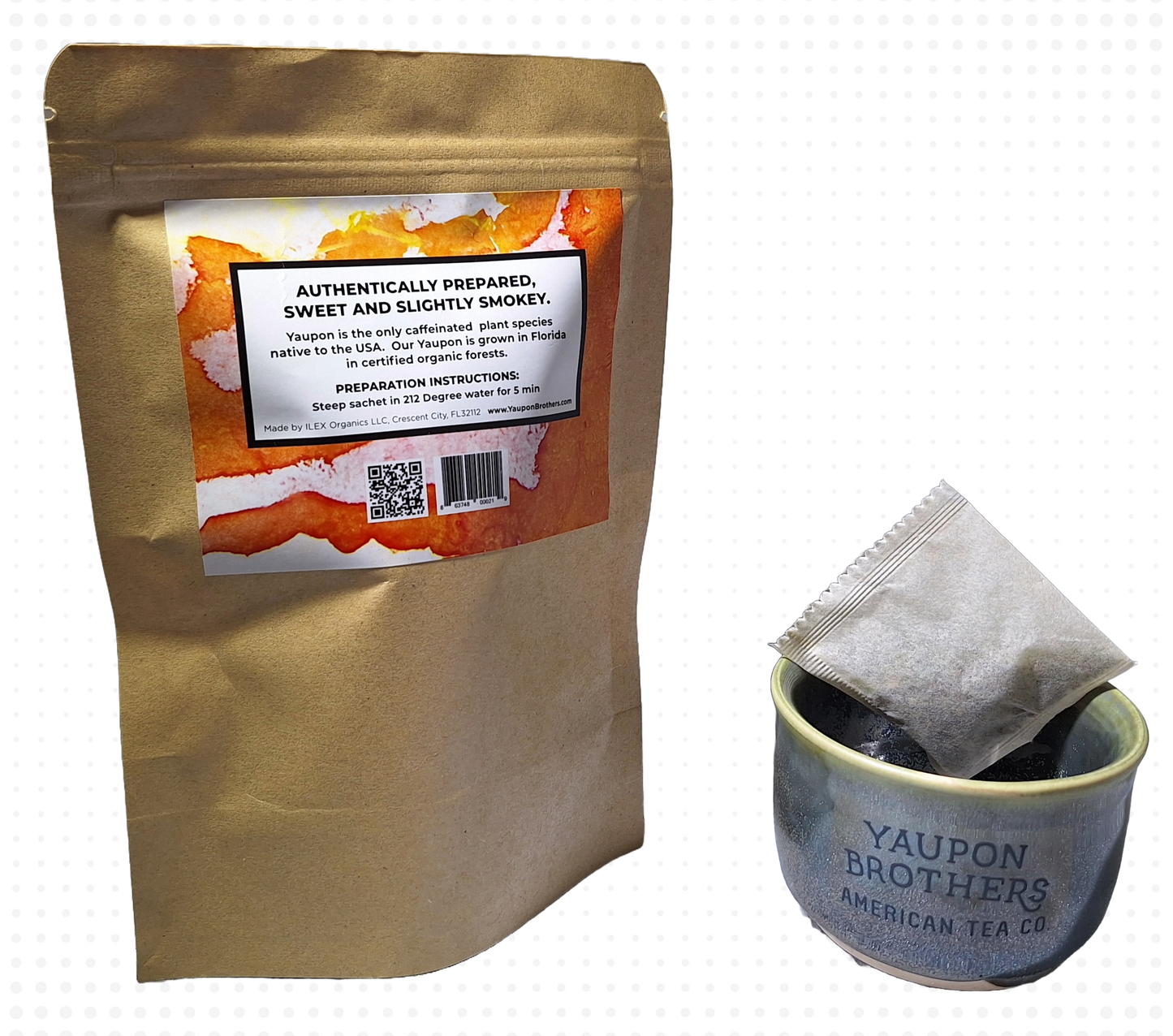 Fire-Roasted Warrior Yaupon Tea- Zip Packet