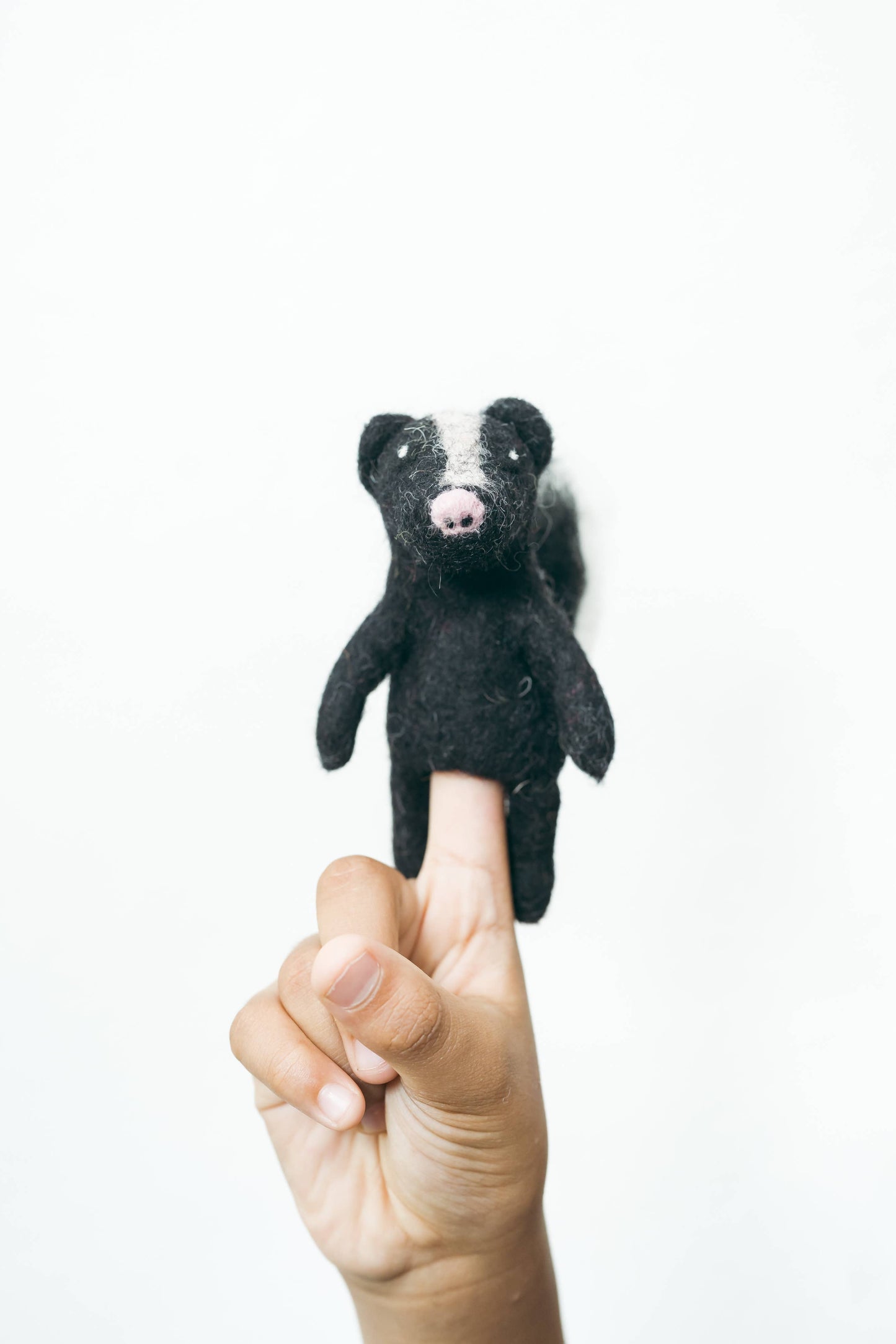 Skunk Finger Puppet