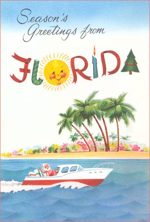 Postcard FL-1179 Season's Greetings from Florida