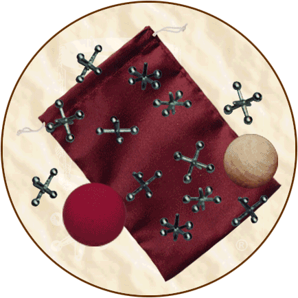 Jacks with Cloth Bag