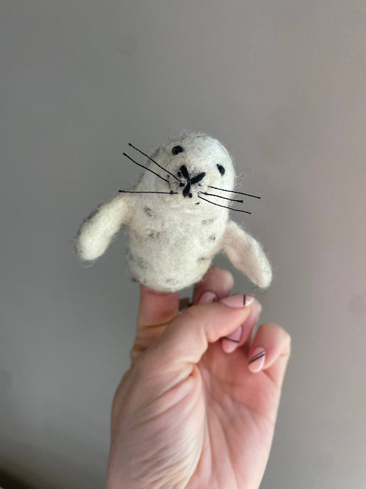 Harbor Seal Finger Puppet