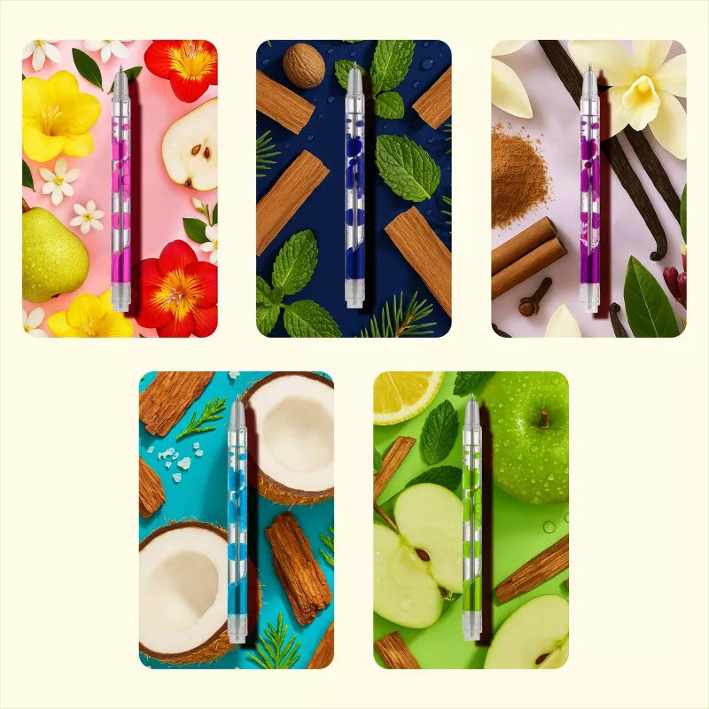 Lifelines Scented Lava Gel Pen Set, 5-pack (Brights)