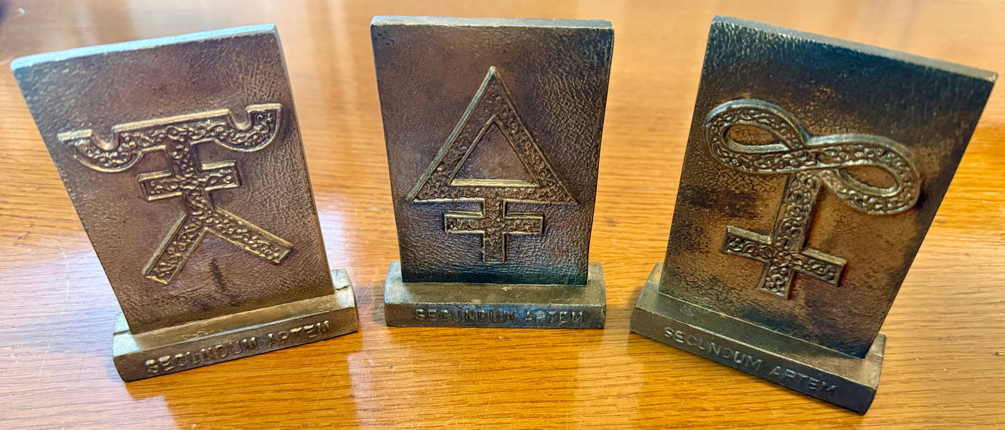 Set of 3 Vintage Apothecary Paperweights
