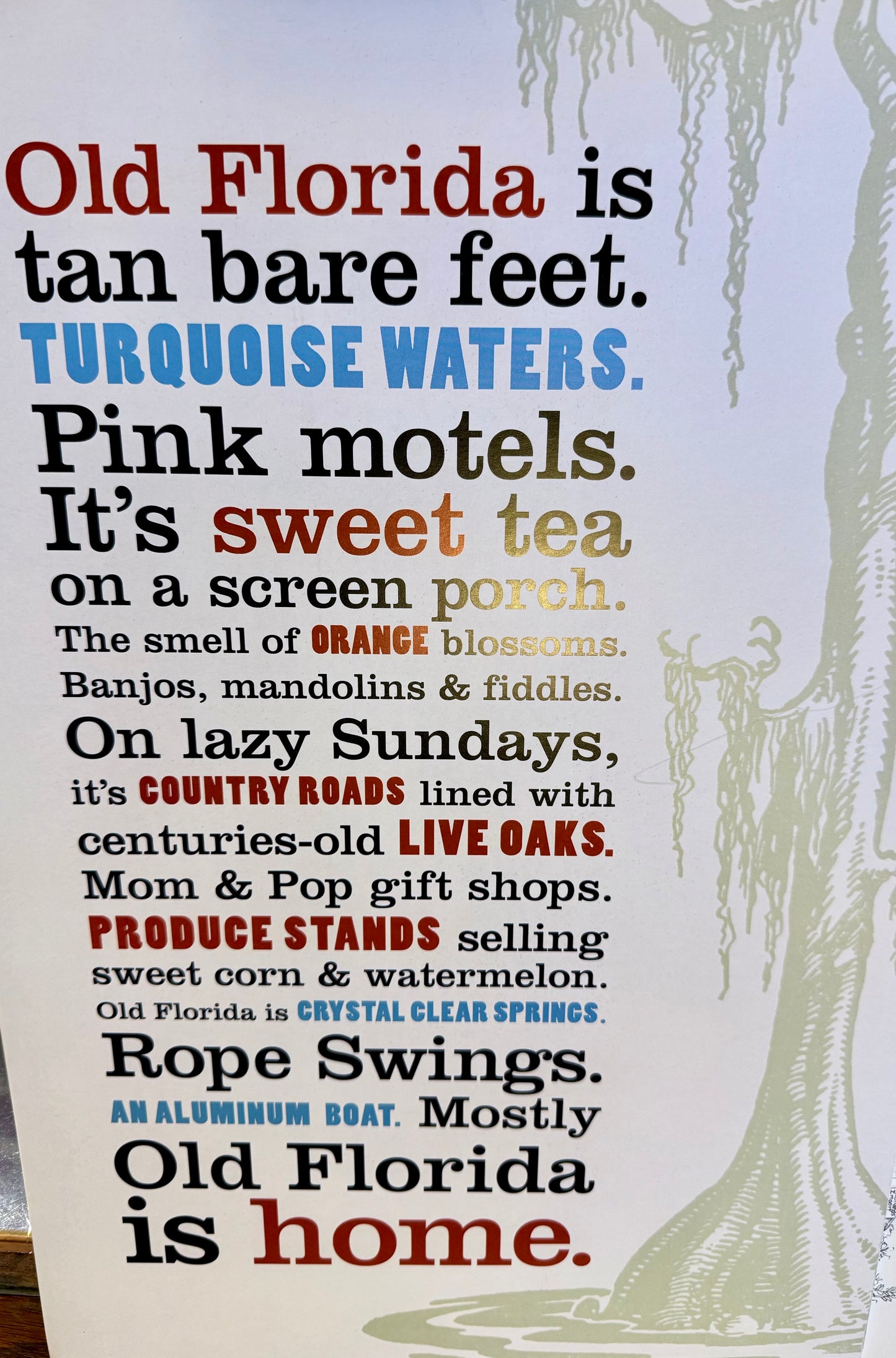 "Old Florida" Poster