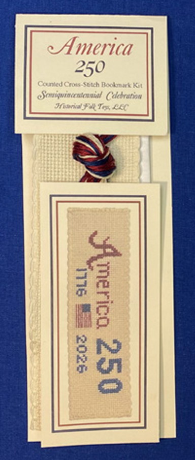America 250 Counted Cross-Stitch Bookmark Kit