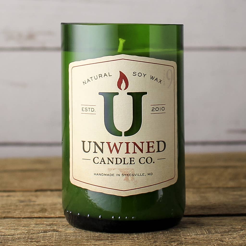 Cypress / Orange Peel Signature Series - Wine Bottle Candle