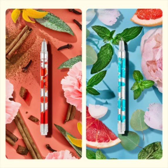 Lifelines 2pk Scented Lava Pen Set Blue/Red