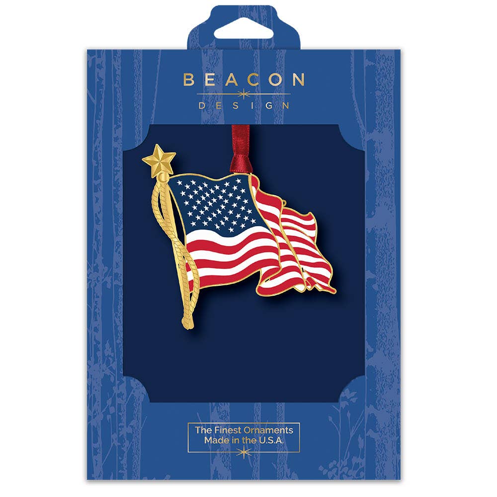 American Flag Ornament - 2026