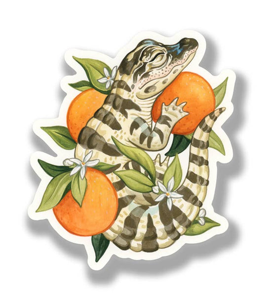 Sleeping Gator Sticker