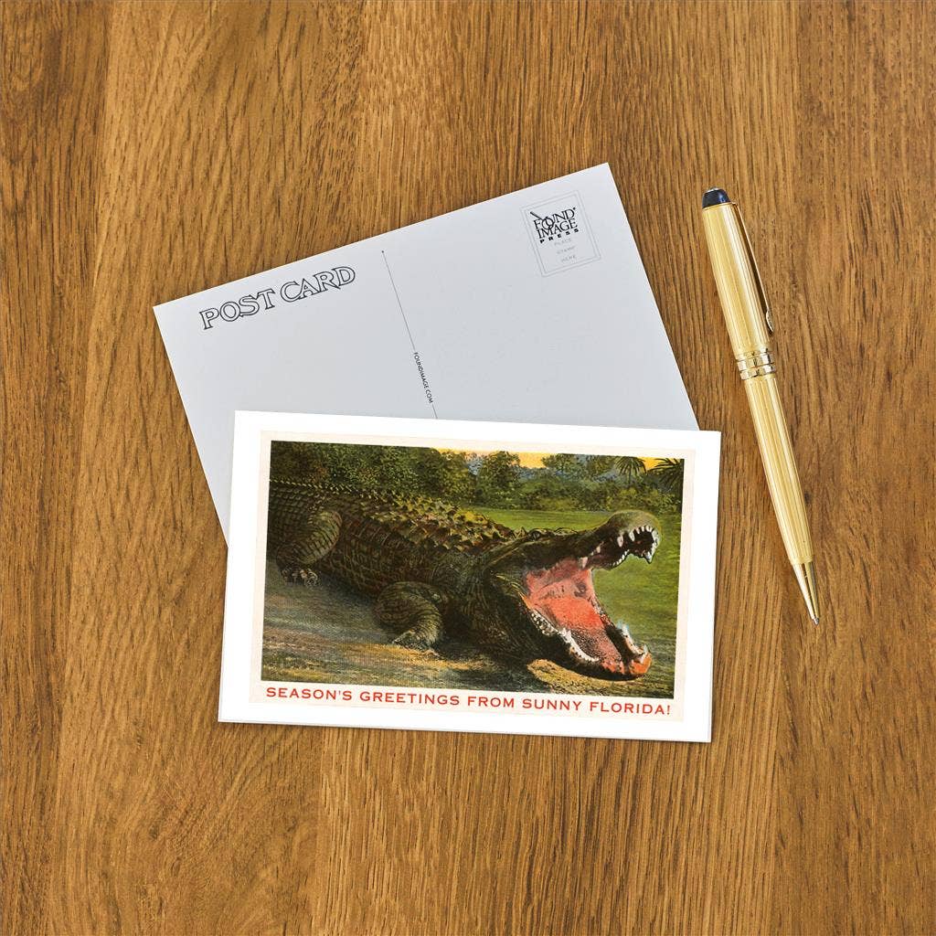 Postcard FL-964 Seasons Greetings from Sunny Florida, Alliga